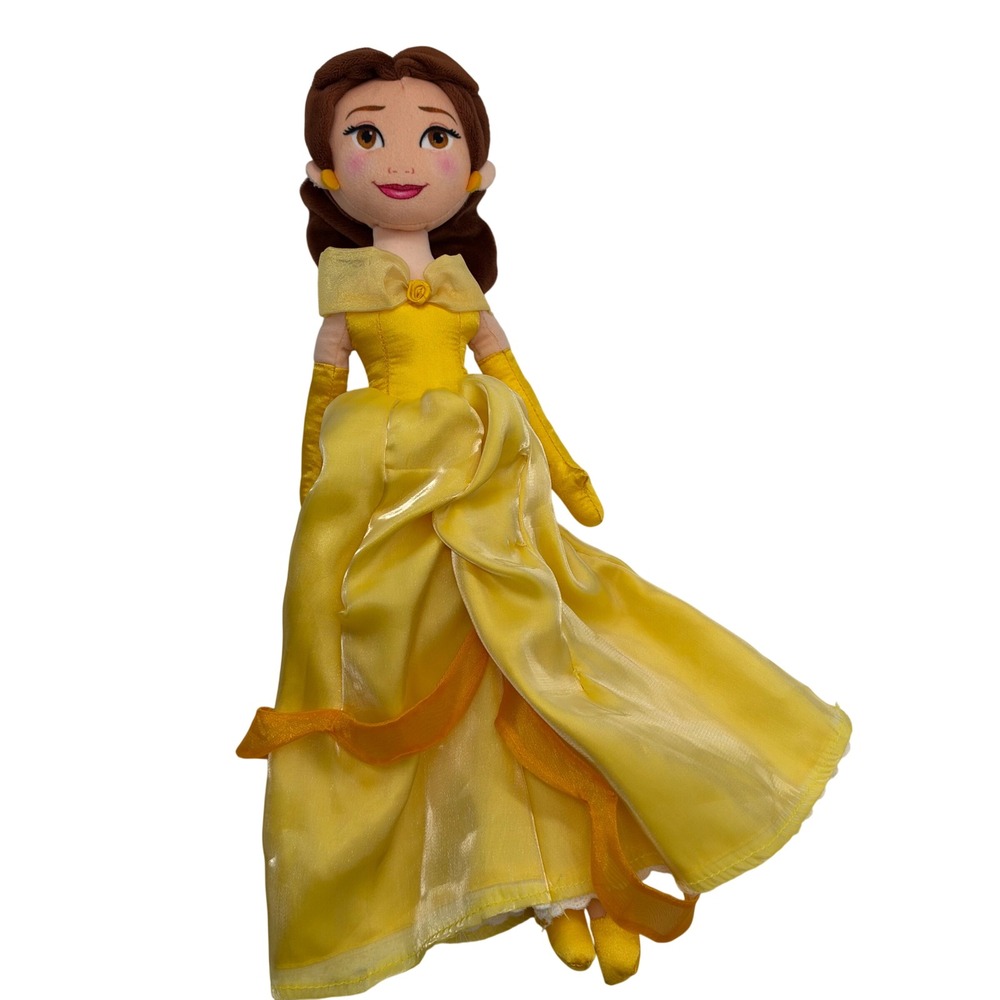 Disney Store Belle Plush Doll Beauty and the Beast Yellow Ballgown Princess 19in